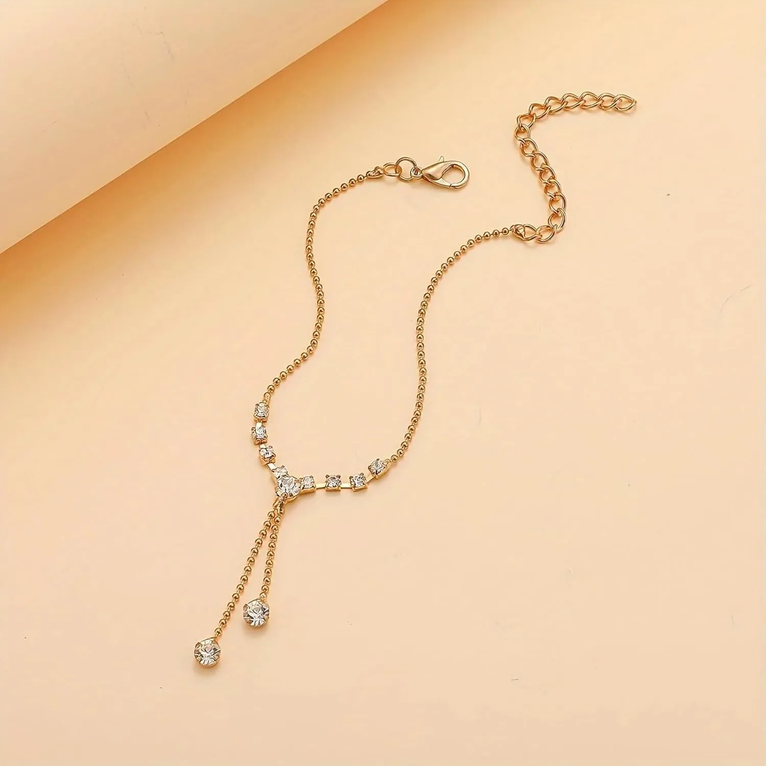Fesciory Women Heart Anklet Adjustable Beach Layered Ankle Bracelets for Women Gold Alloy Foot Chain Jewelry