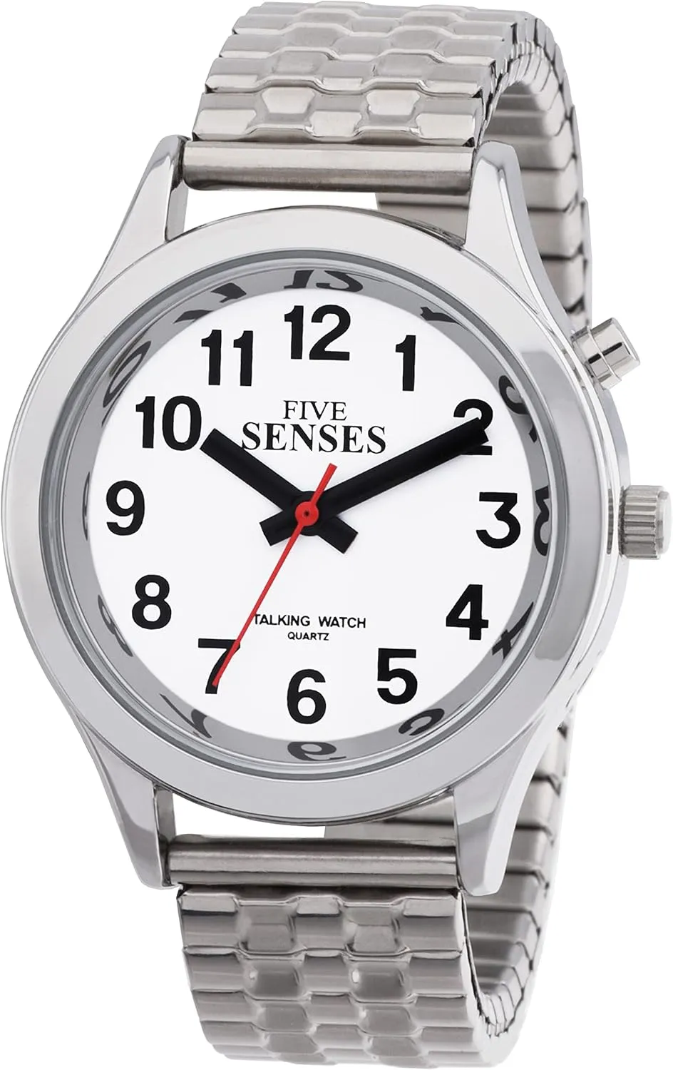 FIVE SENSES English Talking Watch for Seniors Women Talking with Day-Date Loud Alarm Clock Visually 1156