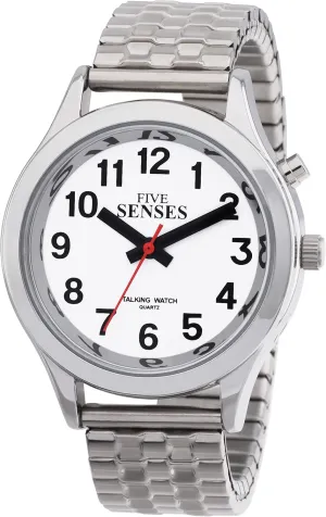 FIVE SENSES English Talking Watch for Seniors Women Talking with Day-Date Loud Alarm Clock Visually 1156