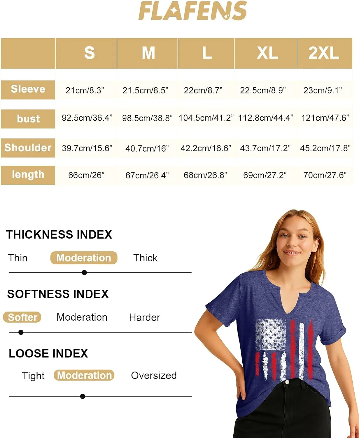 Flafens V Neck T-Shirts for Women - Graphic Short Sleeve Tees Tops Fashion Trendy Soft Casual Summer Outfits Clothes