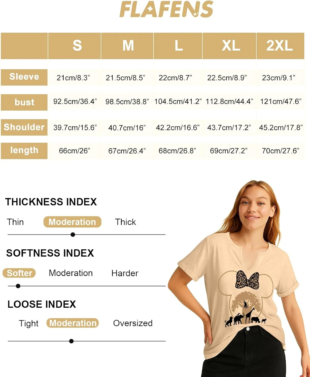 Flafens V Neck T-Shirts for Women - Graphic Short Sleeve Tees Tops Fashion Trendy Soft Casual Summer Outfits Clothes