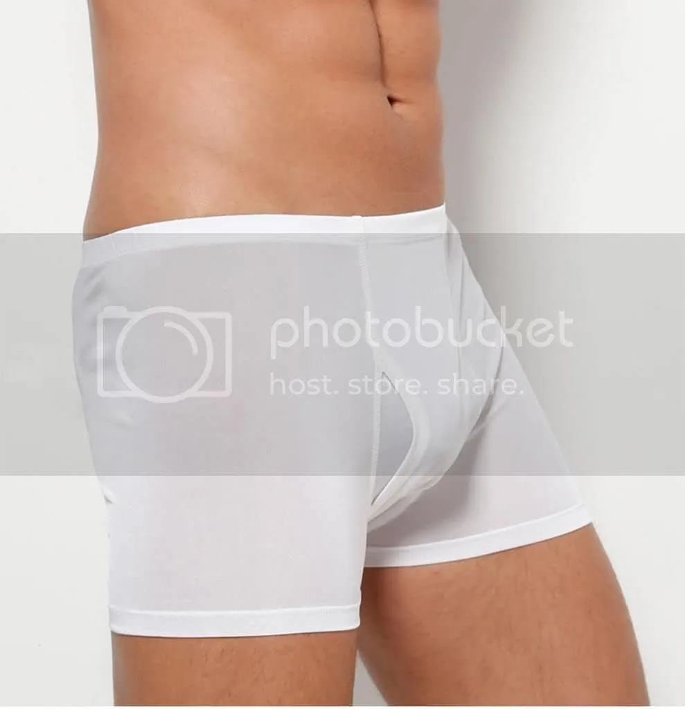 Forever Angel Men's 100% Silk Basic Stretch Boxer Briefs Shorts