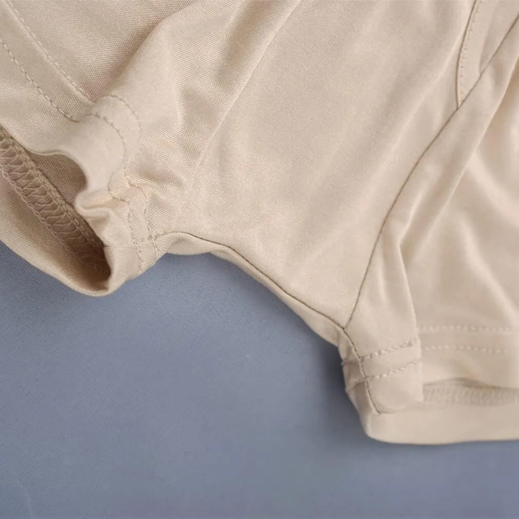 Forever Angel Men's 100% Silk Basic Stretch Boxer Briefs Shorts