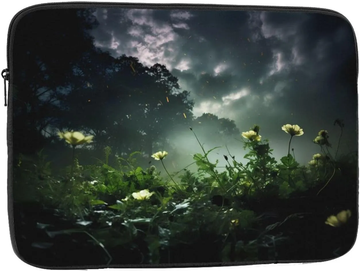 Fresh Wildflowers Laptop Sleeve Case 10 Inch Suitable for Notebook Computer Tablet Traveling Carrying Simple Case