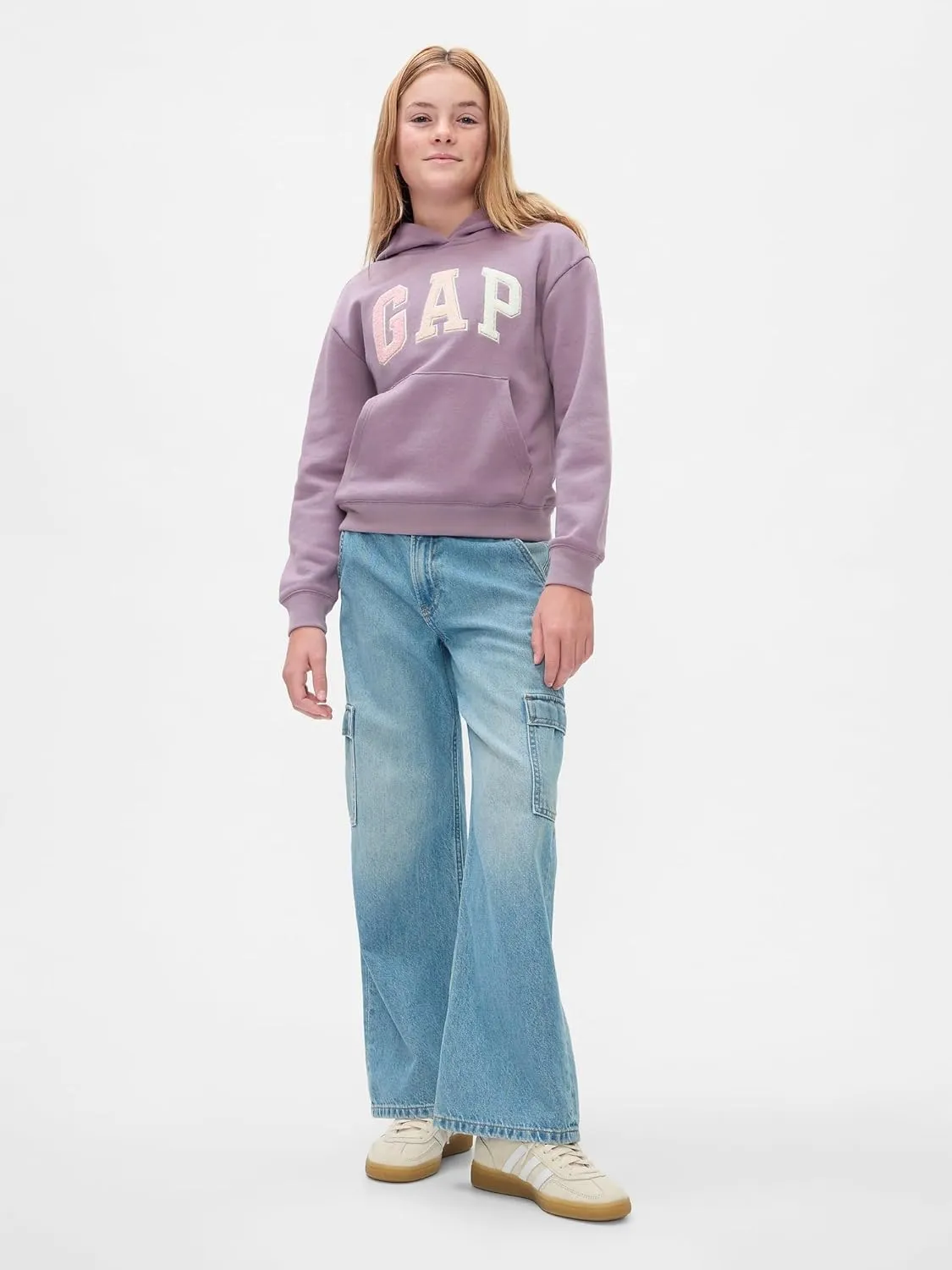 GAP Girls' Logo Fleece Sweatshirt