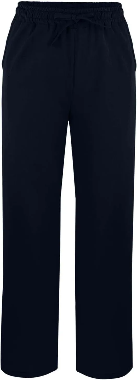 GIERIDUC Linen Pants for Women 2025 Summer High Waist Elastic Straight Leg Lounge Pant Casual Loose Beach Trousers w/Pockets