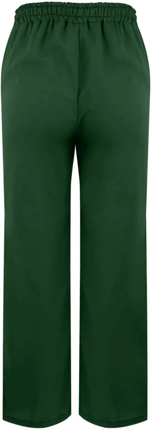 GIERIDUC Linen Pants for Women 2025 Summer High Waist Elastic Straight Leg Lounge Pant Casual Loose Beach Trousers w/Pockets