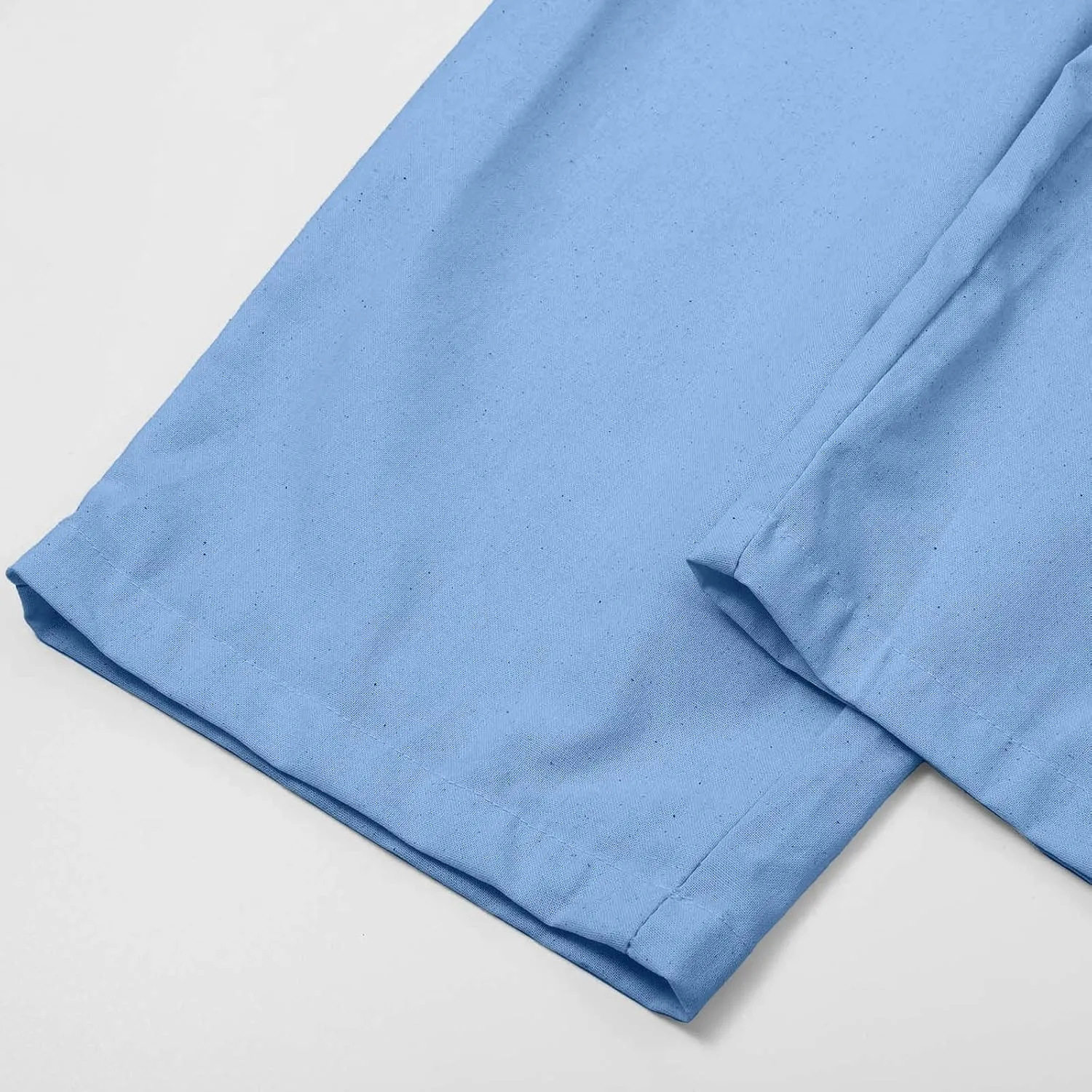 GIERIDUC Linen Pants for Women High Waisted Wide Leg Trousers Trendy Solid Color Drawstring Elastic Waist Summer Gauze Pants