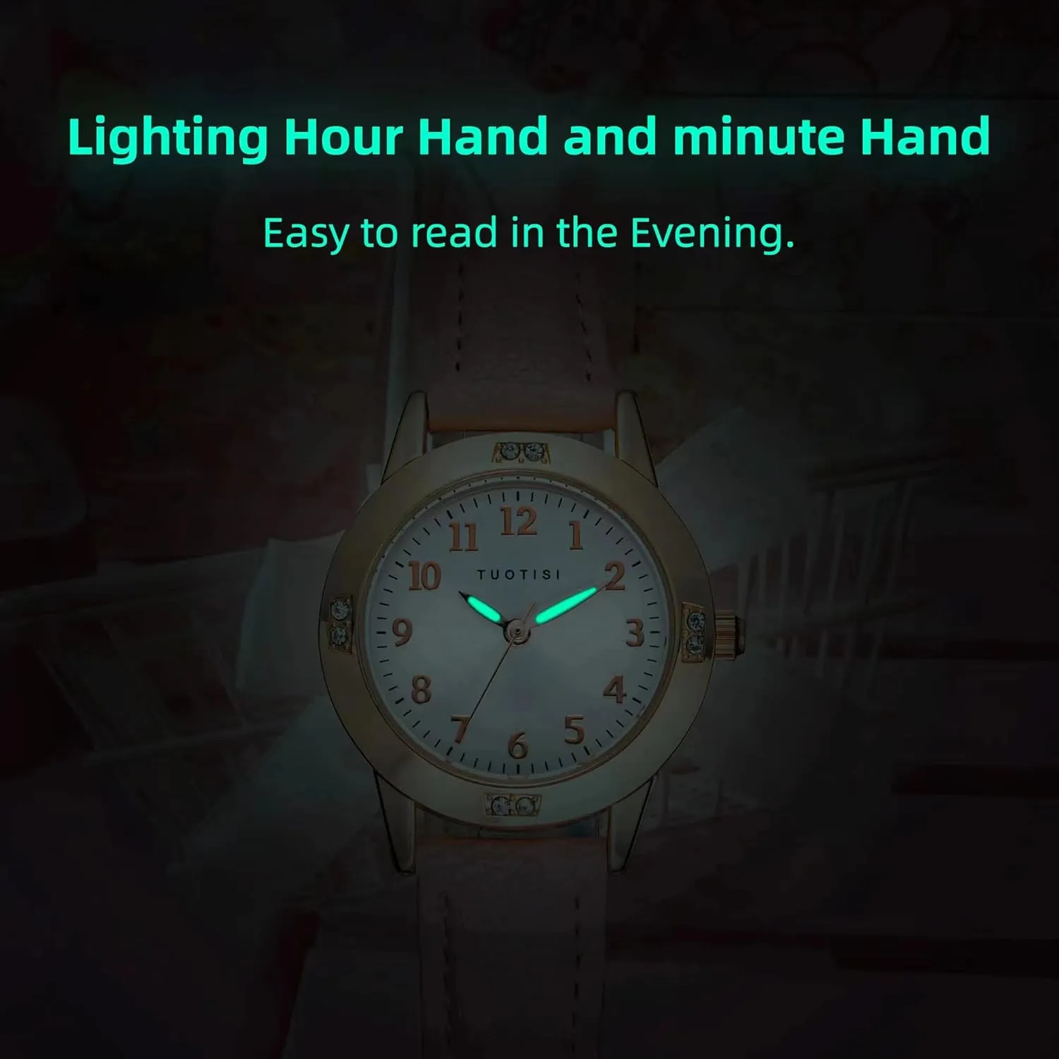 Girls Watches Teen Student watches for Women Watch for 8-15 year old girl Simple Japanese Movement Casual Leather Band Watches for Girls waterproof ladies watches for small wrists