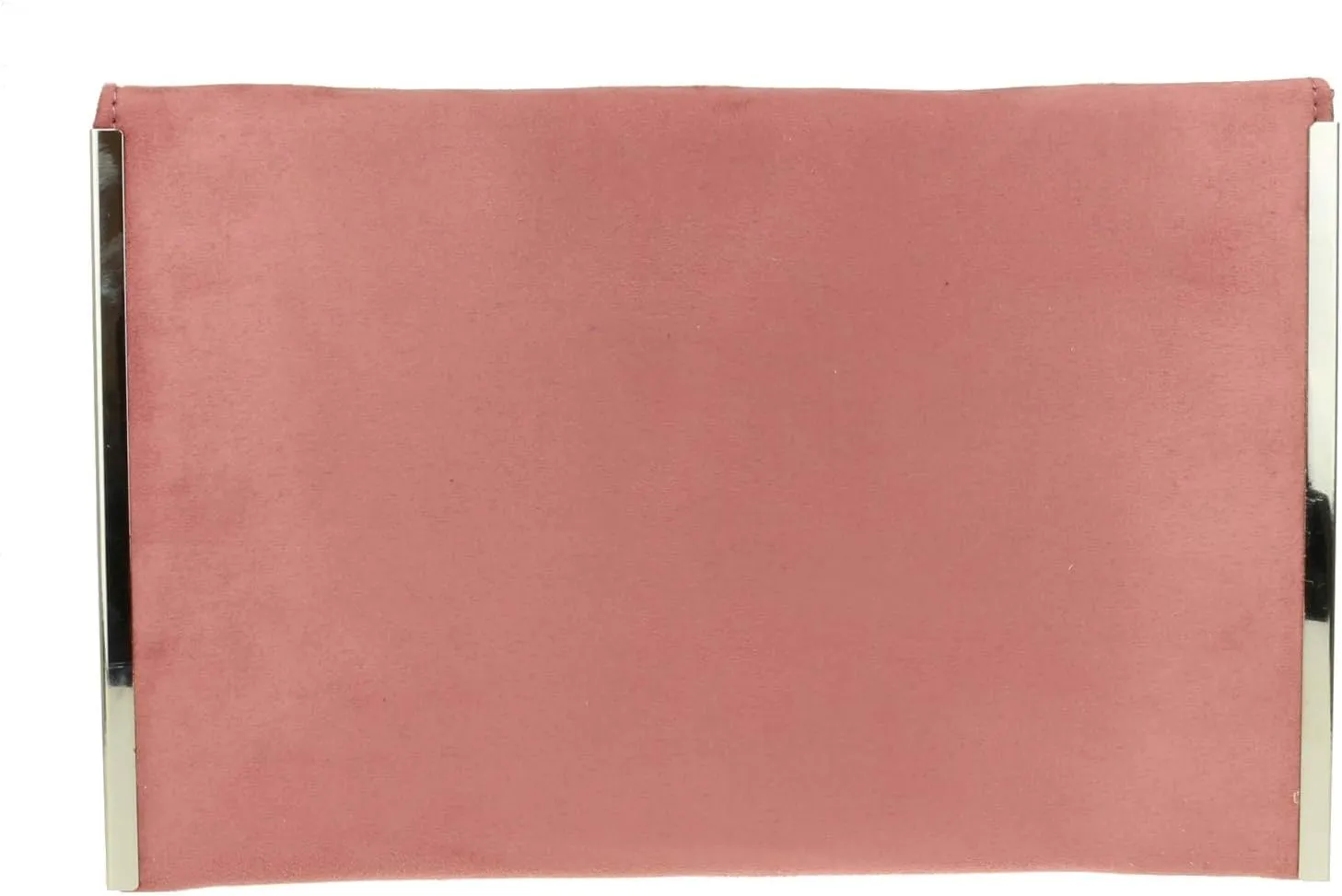 Girly HandBags Womens Faux Suede Plain Clutch Bag