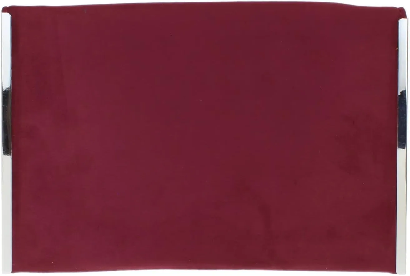 Girly HandBags Womens Faux Suede Plain Clutch Bag