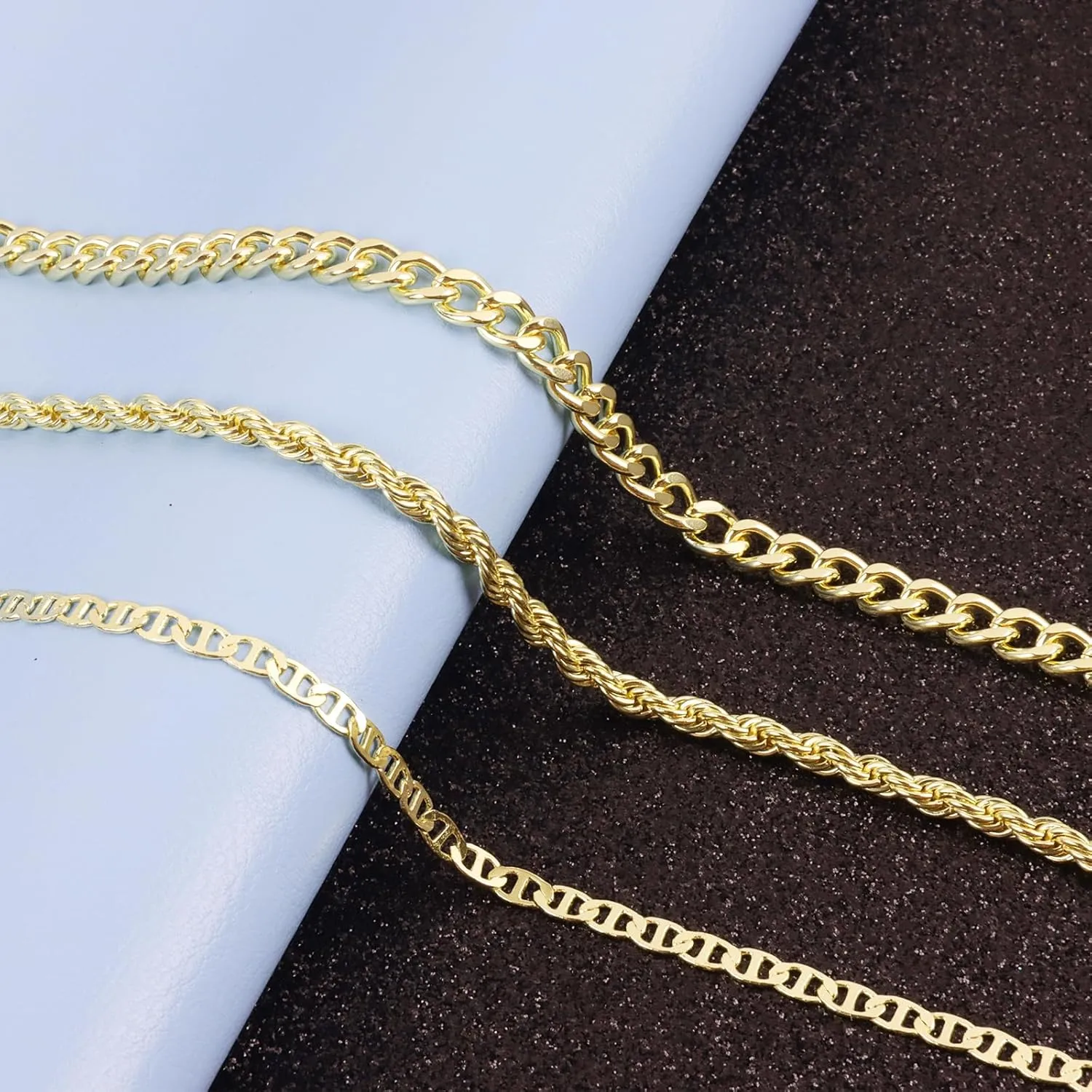Gold Ankle Bracelets for Women, 14K Gold Anklets for Women Waterproof Cuban Link Anklets Set Layered Anklet Bracelets for Women Anklet for Women Gold Jewelry Gift