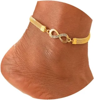 Gold Anklets Bracelets for Women Crystal Anklets,Silver Glitter Anklet Summer Beach Jewelry Foot Chain Jewelry Gifts Anklets for Women