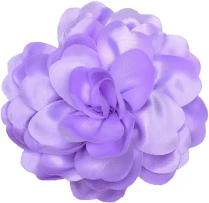 Handmade Camellia Satin Fabric Flower Brooch Pins for Women Vintage Elegant Flower Brooch Hair Clip Pins Wedding Party Dance Dress Clothes Accessories