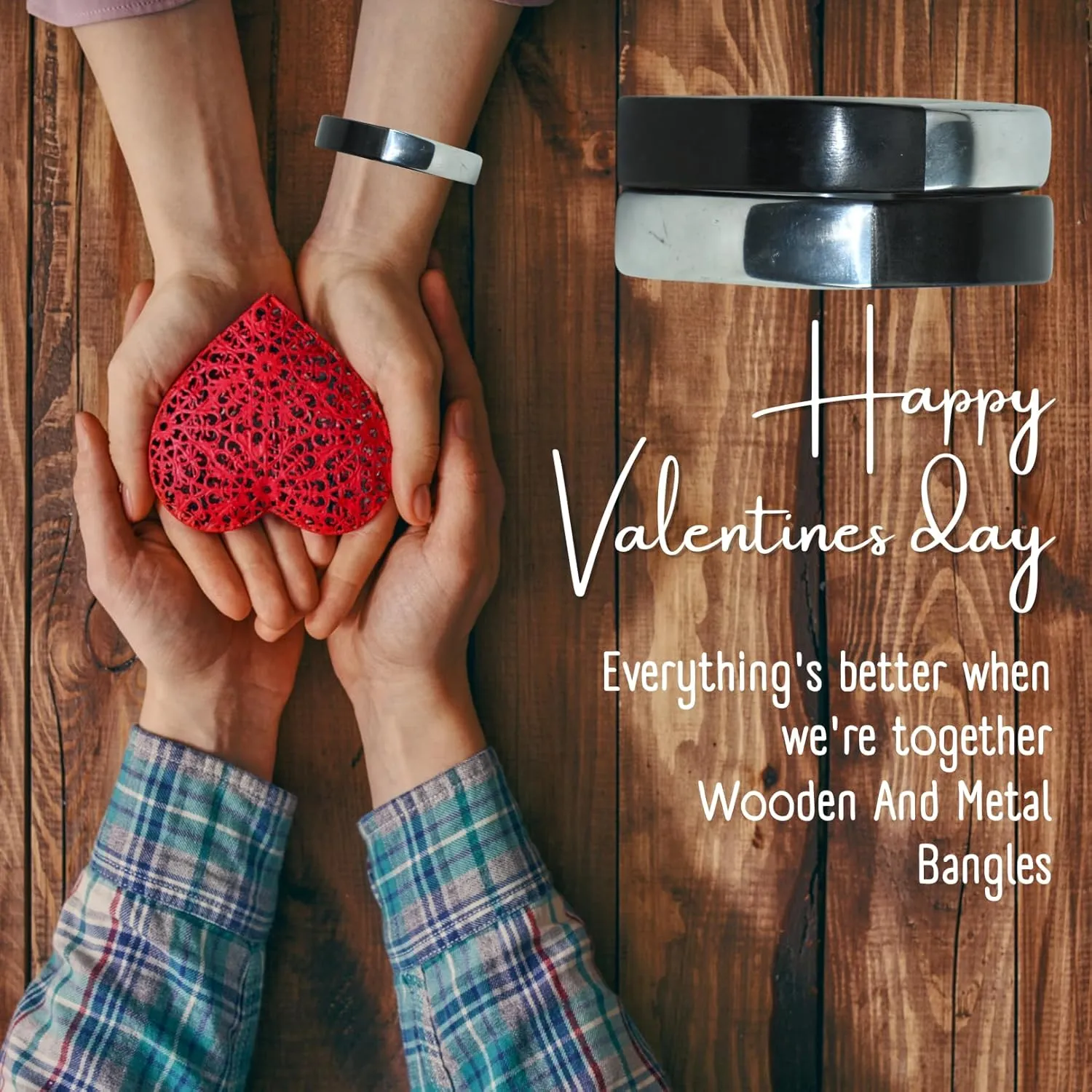 Healthy Floyd's Handmade Natural Wood Bangles, Premium Artisan Wooden Designs