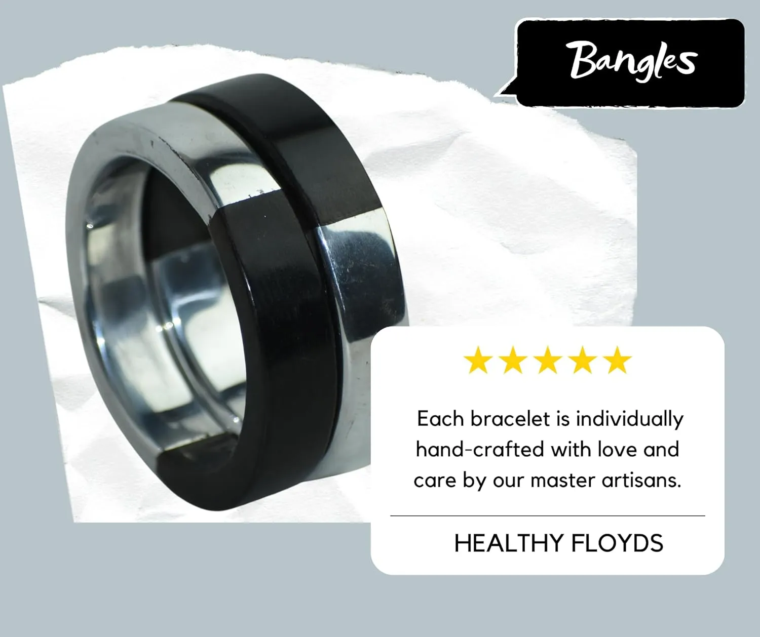Healthy Floyd's Handmade Natural Wood Bangles, Premium Artisan Wooden Designs