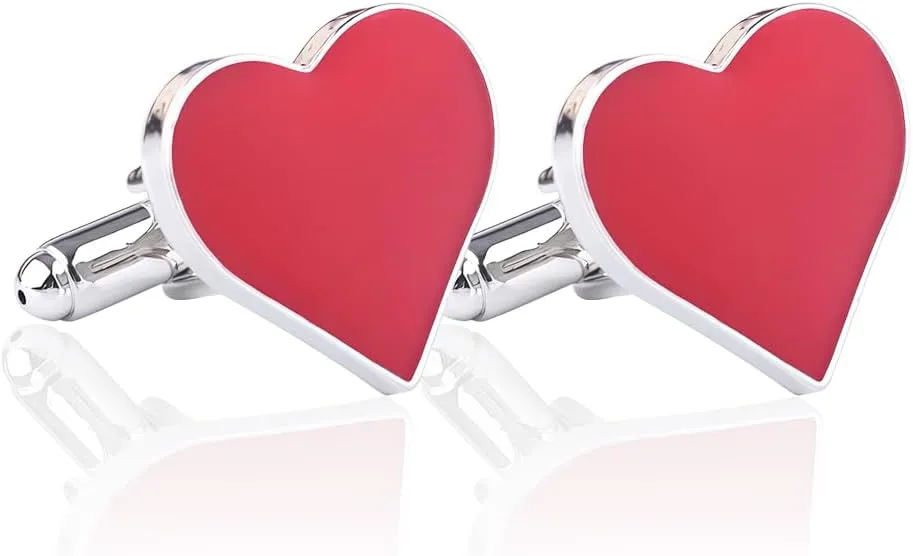 Heart Cufflinks Cuff Links Personalized Cufflink for Men Unique Suit Cufflink for Man Wedding Accessories for Men