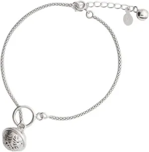 Helen de Lete Simple Style Vintage Tinkle Bell Fashion Sterling Silver Anklet for Women