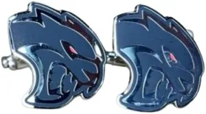 Hellcat Redeye Cast and Filled Cloisonne Cufflinks for Men 1" Tie Pin