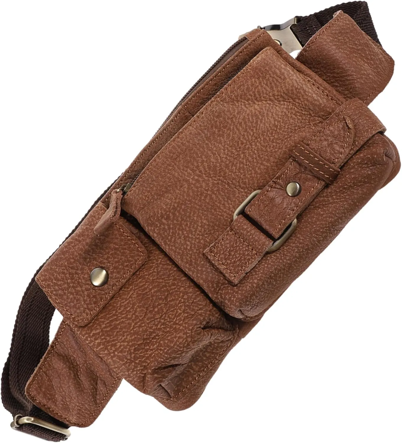 Homoyoyo 1Pc Men Waist Pouch Durable Multi Functional Outdoor Chest Bag for Keys and Essentials Practical Retro Fanny Pack for Men