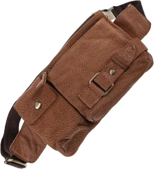 Homoyoyo 1Pc Men Waist Pouch Durable Multi Functional Outdoor Chest Bag for Keys and Essentials Practical Retro Fanny Pack for Men