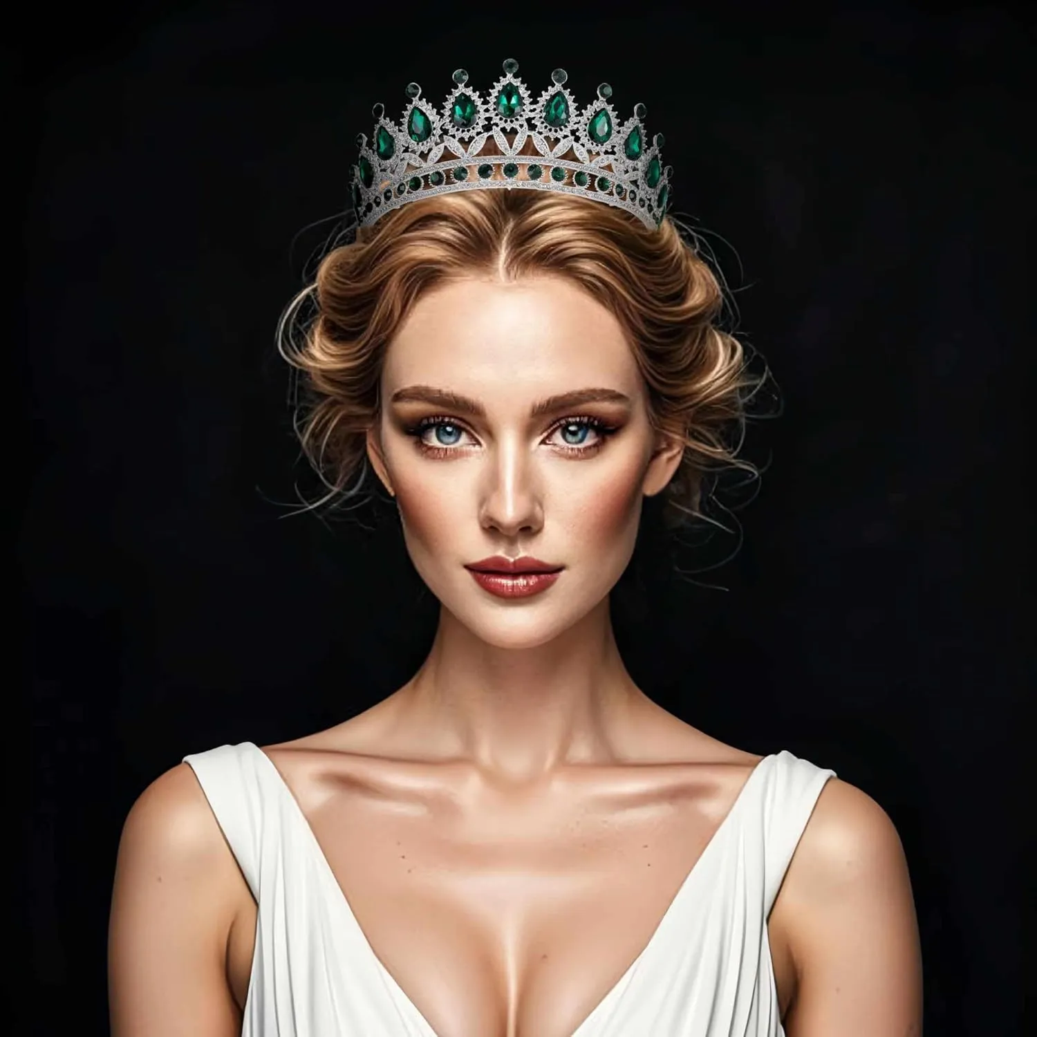 Kamirola Tiaras Princess Crown for Women and Girls Crystal Headbands for Bridal, Princess for Wedding and Party(TR21)