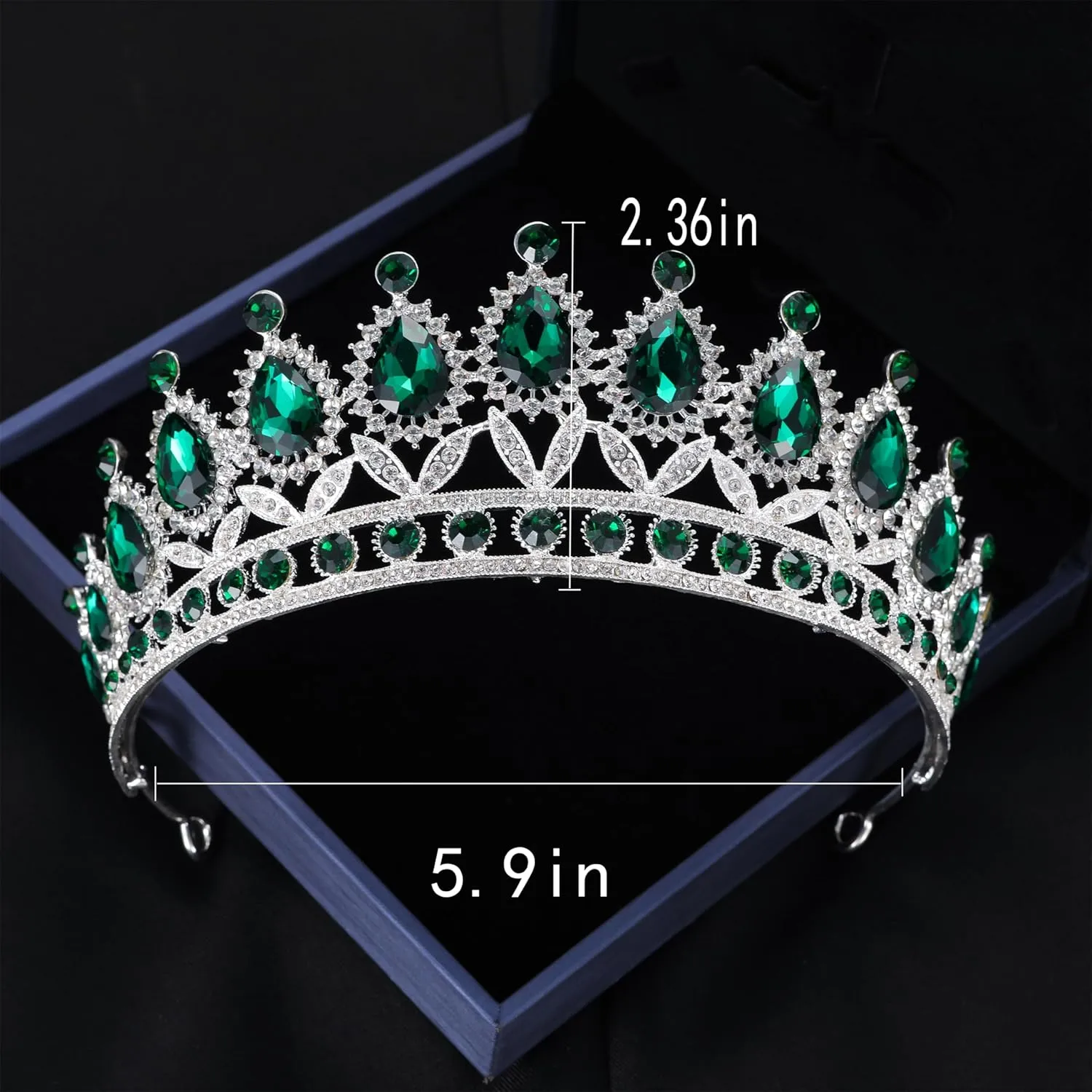 Kamirola Tiaras Princess Crown for Women and Girls Crystal Headbands for Bridal, Princess for Wedding and Party(TR21)