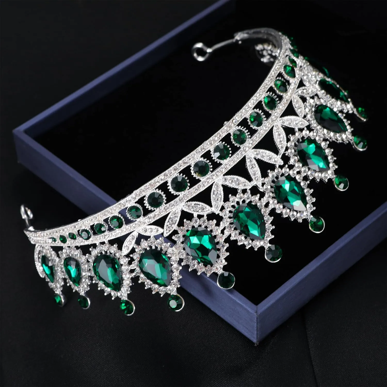 Kamirola Tiaras Princess Crown for Women and Girls Crystal Headbands for Bridal, Princess for Wedding and Party(TR21)