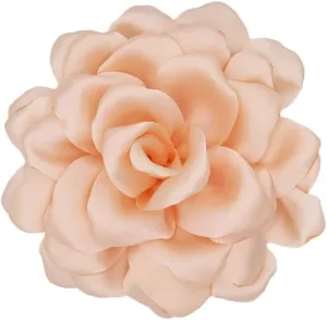 Large Camellia Satin Fabric Flower Brooch Pins Hairpin for Women,ladies.