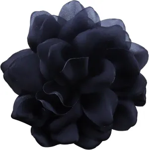 Large Camellia Satin Fabric Flower Brooch Pins Hairpin for Women,ladies.