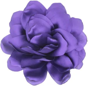 Large Camellia Satin Fabric Flower Brooch Pins Hairpin for Women,ladies.