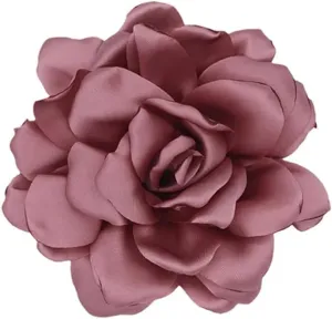 Large Camellia Satin Fabric Flower Brooch Pins Hairpin for Women,ladies.