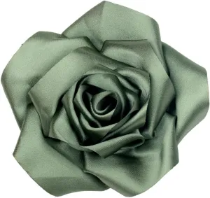 Large Dainty Satin Fabric Rose Flower Brooch Pins Hairpin for Women,ladies