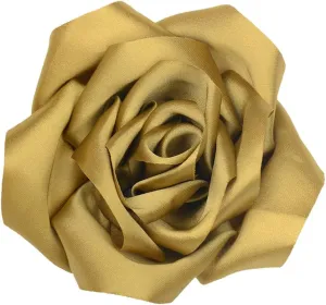 Large Dainty Satin Fabric Rose Flower Brooch Pins Hairpin for Women,ladies