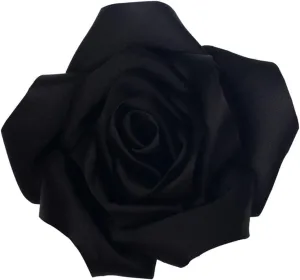 Large Dainty Satin Fabric Rose Flower Brooch Pins Hairpin for Women,ladies