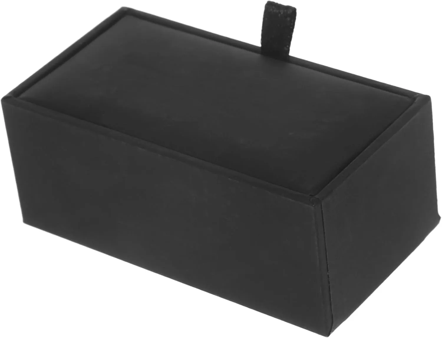 Leather Cufflinks Box Black Jewelry Box for Men Small Jewelry Storage Box Elegant Empty Storage Boxes for Cufflinks