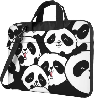 Lively Pandas Practical 13-15.6 Inch Laptop Bag For Man And Women, Computer Messenger Bag, Trendy Shoulder Strap Design