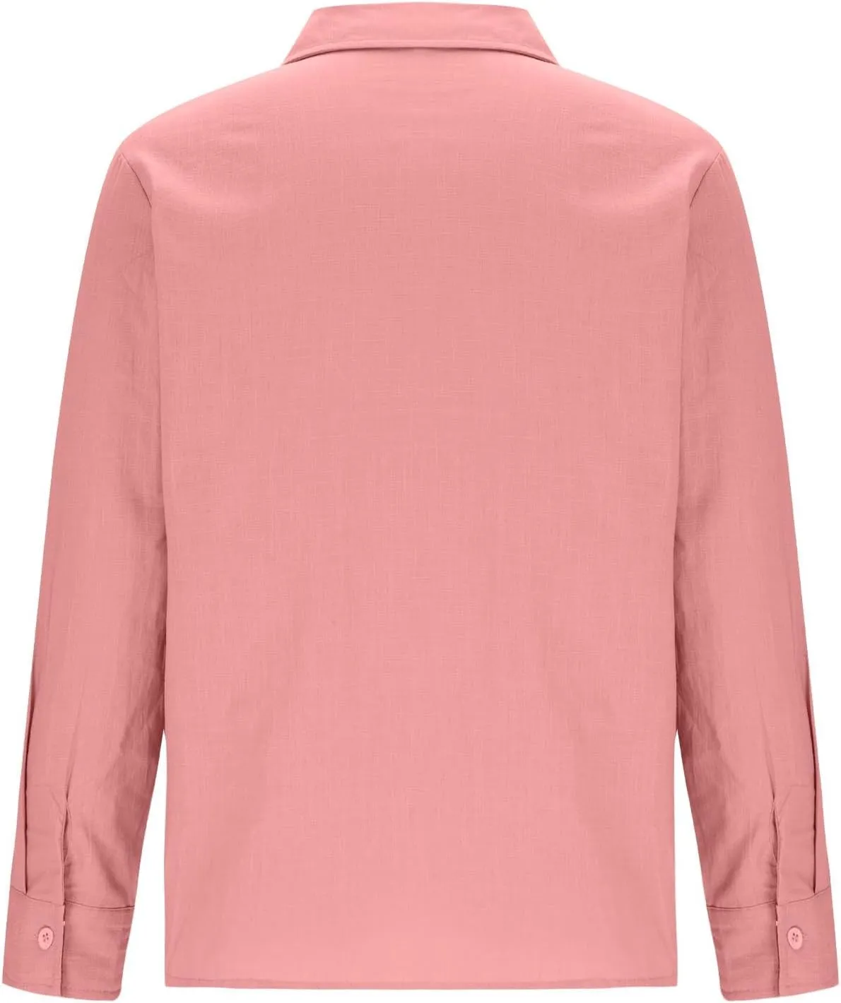 Long Sleeve Cotton Shirts for Men Button Down Mens Casual Untucked Stretch Wrinkle-Free Dress Shirt with Chest Pocket