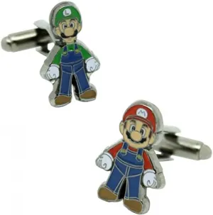 Mario Bros and Luigi Cufflinks