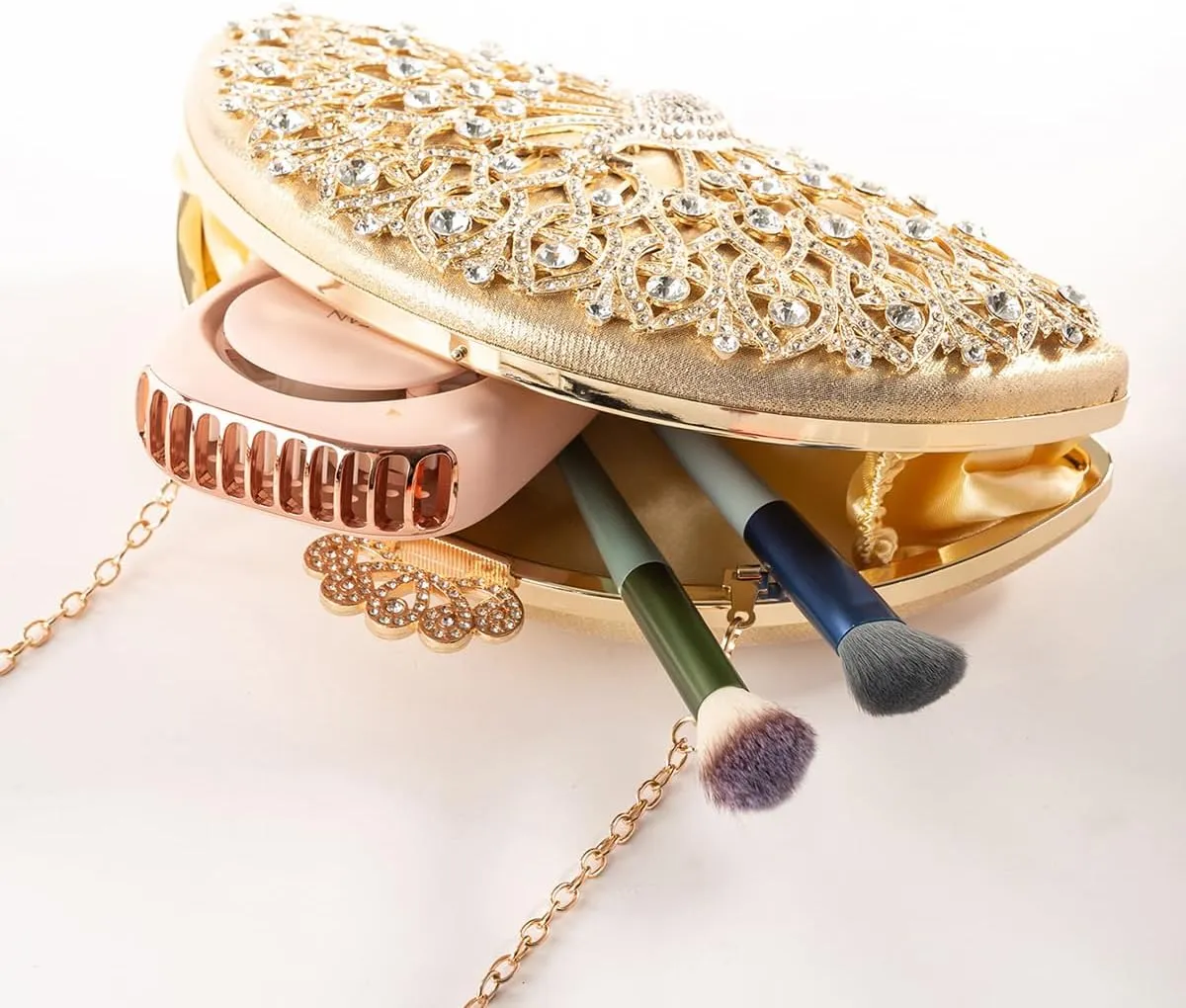 meilun Peacock Rhinestone Crystal Prom Evening Clutch Bag Sparkly Wedding Cocktail Party Handbags for Women