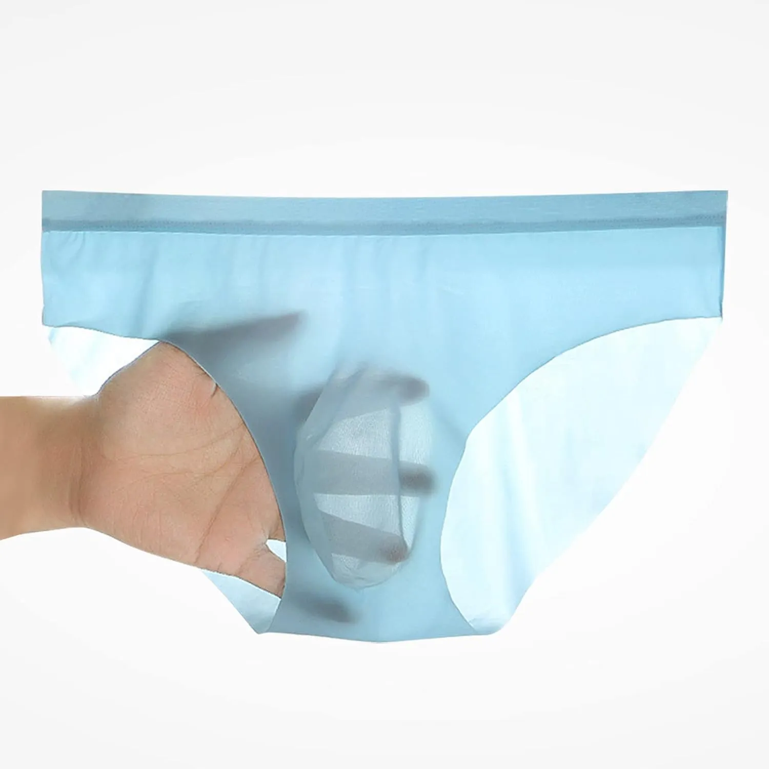 Men Briefs Breathable Ice Silk Boxers Shorts Bikinis Seamless Underwear