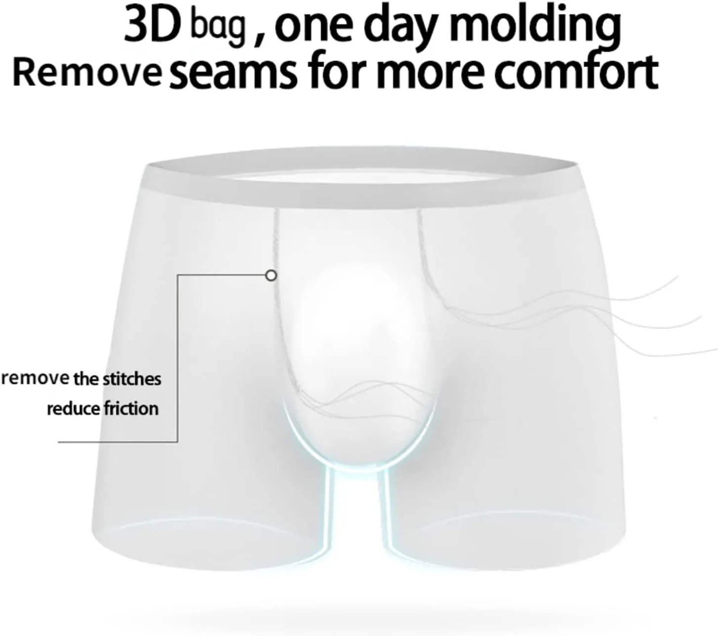 Men Briefs Breathable Ice Silk Boxers Shorts Bikinis Seamless Underwear