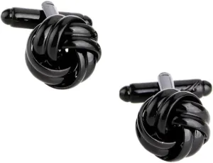 Men's Black Cufflinks Cuffpins Business Suit Shirt Pins for Men Wedding Cuff Links