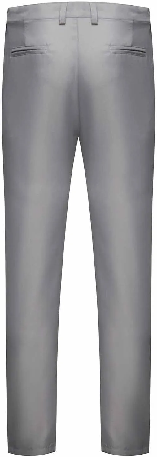 Men's Casual Pant Slim Fit Elastic Waistband Lightweight Comfortable Business Work Versatile Relaxed Flat Front Office