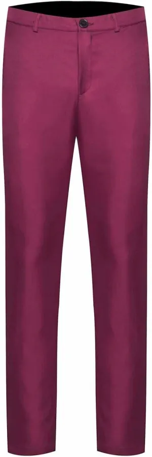 Men's Casual Pant Slim Fit Elastic Waistband Lightweight Comfortable Business Work Versatile Relaxed Flat Front Office