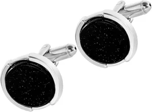 Men's French Cuff Dress Shirt Cufflinks Gold Cufflinks for Men Black Button Tuxedo Shirts