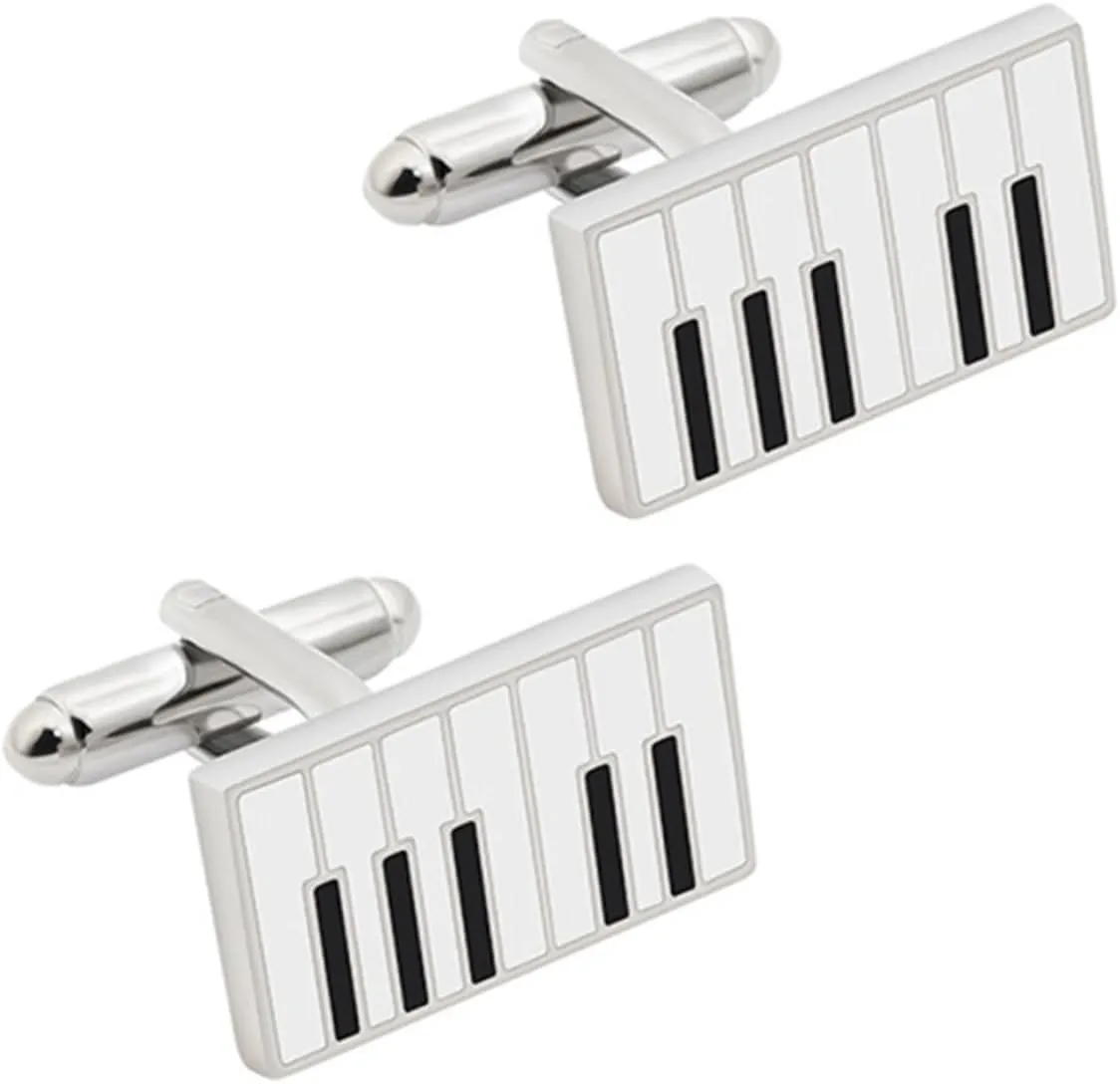 Men's Piano Cufflinks for Tuxedo Shirt Cuff Link Sets Shirt Cufflinks Men s Cuff Link