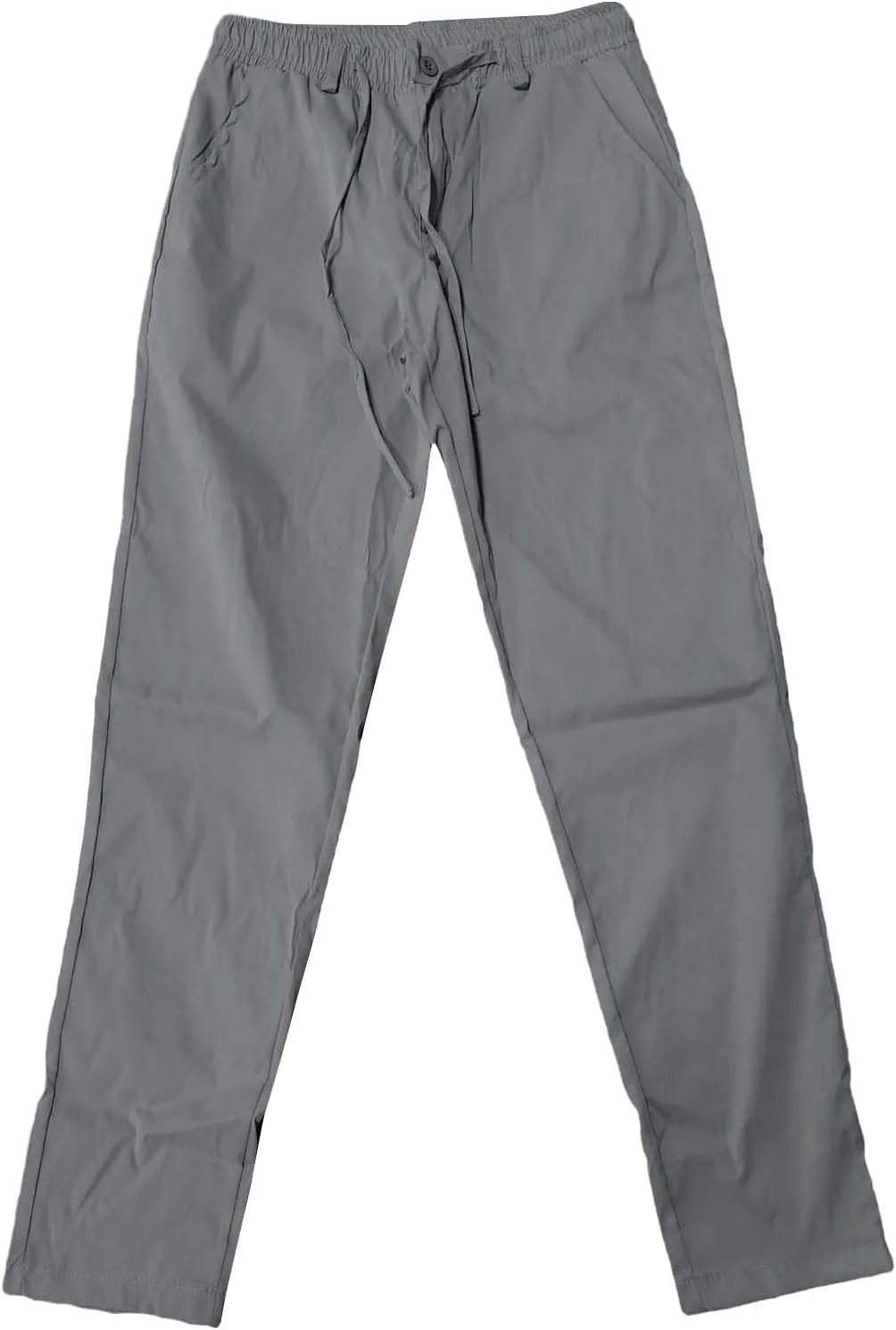Mens Slim Fit Leisure Pants Mid Waist Soldi Color Straight Fall Fashion Hipster Trouser Dressy Casual Outdoor Versatile Pants