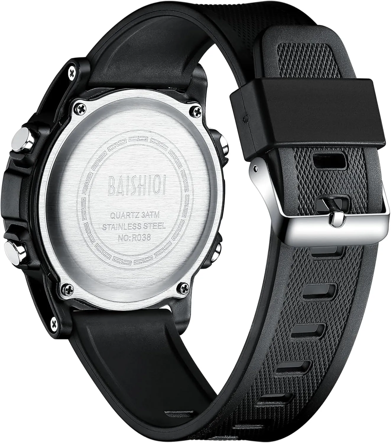 Mens Watches Digital Watches for Men Casual Sports Military Waterproof Wrist Watches Stopwatch Silicone Band with LED Backlight/Alarm/Timer/Date