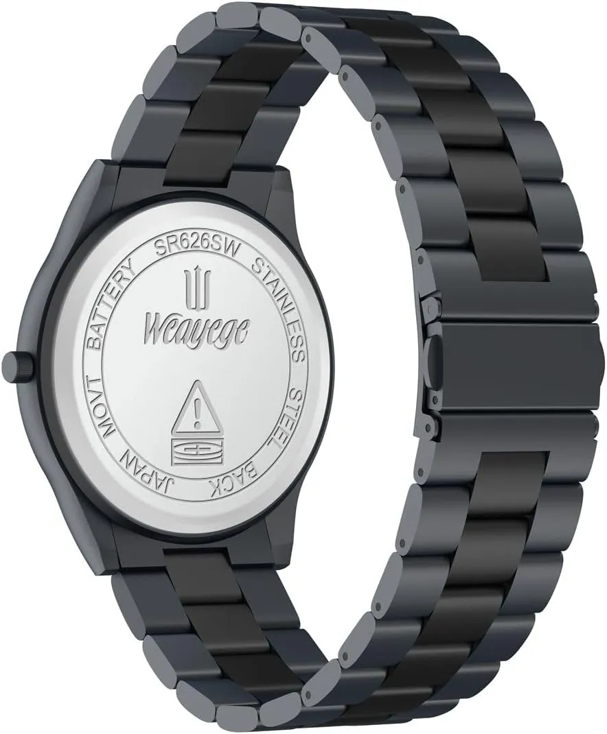 Mens Watches,Classical Stainless Steel Men's Wrist Watches,Fashion Minimalist Business Men's Wrist Watches Luxury Quartz Waterproof Watches Bussiness Watches for Men,Gifts for Men